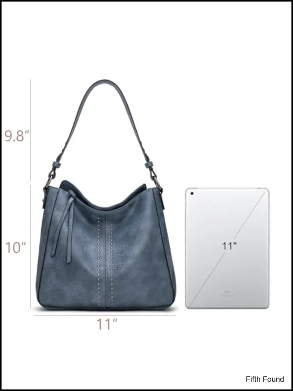 Vegan Leather Hobo Bag Top Handle Satchel Shoulder Purse Bucket Handbag